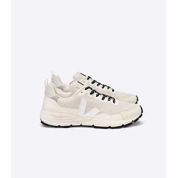 Veja DEKKAN ALVEOMESH Men's Running Shoes Beige/White | NZ 138TCE